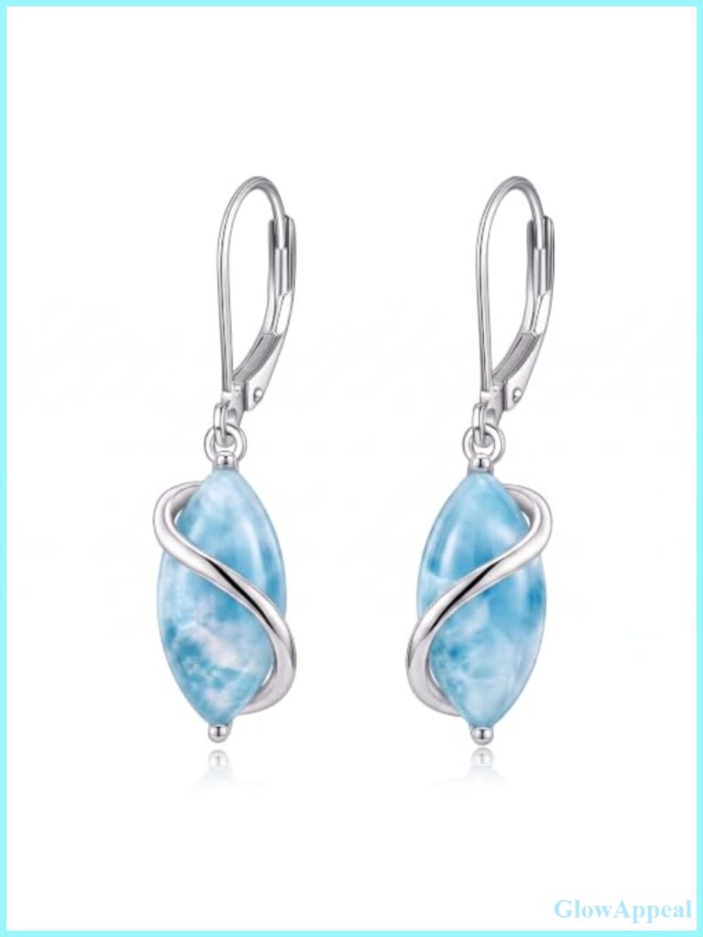 Gemstone Drop Dangle Earrings Marquise Shape Hypoallergenic Jewelry Gift